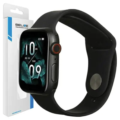 BELINE APPLE WATCH SILIKONSKI PAŠEK 38/40/41 MM ČRNO ČRNO ETUI