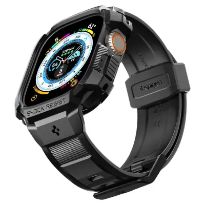 SPIGEN RUGGED ARMOR PRO ETUI S PAŠKOM ZA APPLE WATCH ULTRA 49MM ČRN