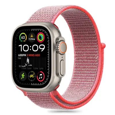 TECH-PROTECT NAJLON PAŠEK ZA APPLE WATCH 6 7 8 9 10 SE 40 41 42 MM ROZA