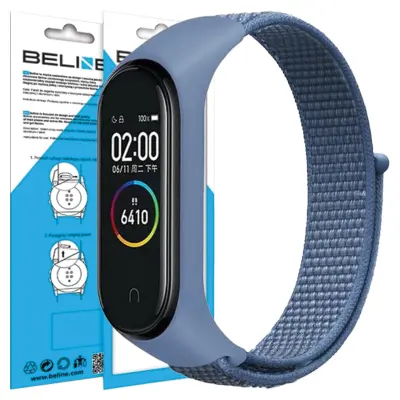 BELINE NYLONLOOP PAŠEK ZA MI BAND 7/6/5/4/3 FITNES URA MODRA