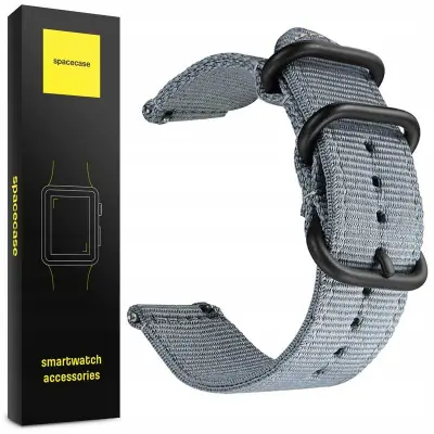 SPACECASE PAŠEK ZA URO PAŠEK 20MM SIV ZA APPLE WATCH 1 2 3 4 5 6 SE