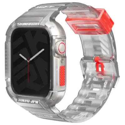 SKINARMA PAS + ETUI SAIDO 2V1 ZA APPLE WATCH 45/44MM PROZOREN CLEAR
