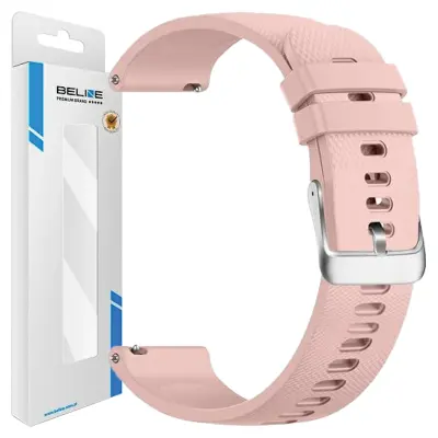 BELINE PAŠEK ZA URO 20MM GRID TEKSTURA SILIKON ROZA ZA APPLE WATCH