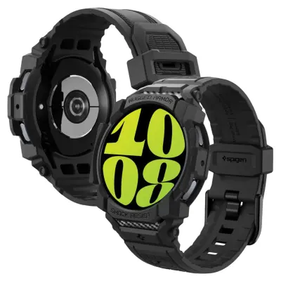 SPIGEN RUGGED ARMOR PRO PAŠEK ZA SAMSUNG GALAXY WATCH 7 44 MM ČRN