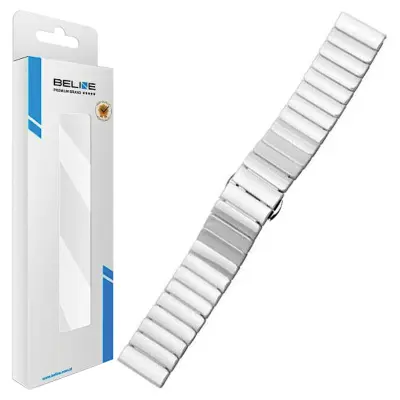 BELINE PASEK WATCH 22MM SOLID BIAŁY/WHITE
