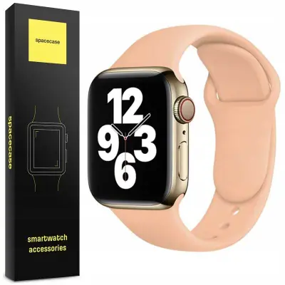 SPACECASE SILIKONSKI PAS ZA URO AW 42/44/45 SALMON ZA APPLE WATCH