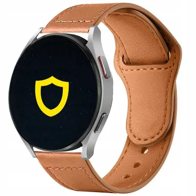 SPACECASE USNJEN PAŠK ZA URO 22MM SVETLO RJAV ZA APPLE WATCH
