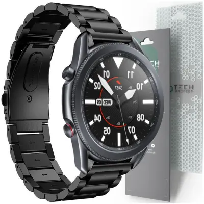 TECH-PROTECT NERJAVEČI PAŠEK ZA SAMSUNG GALAXY WATCH 3 45MM ČRN