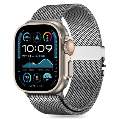 TECH-PROTECT PAŠEK ZA URO APPLE WATCH MILANO 44 45 46 49 MM SREBRN
