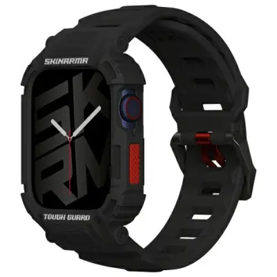 SKINARMA MECHA 2V1 ETUI PAŠEK ZA APPLE WATCH 45/44MM ČRNO ČRN