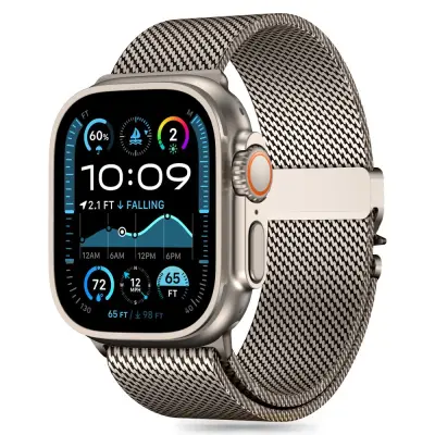 TECH-PROTECT PAŠEK ZA URO APPLE WATCH MILANO TITANIUM 44 45 46 49 MM