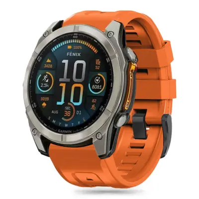 SILIKONSKI PAS TECH-PROTECT ZA GARMIN FENIX 5X 6X 7X 8X 51MM ORANŽEN