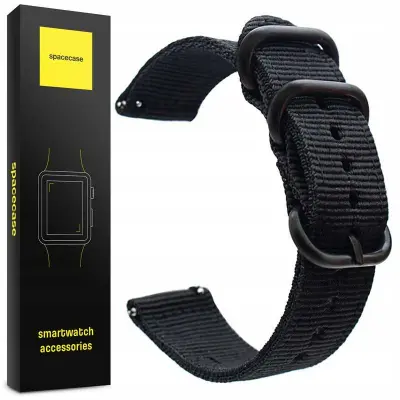 SPACECASE PAŠEK ZA URO SC NATO STRAP 22MM ČRN ZA PAMETNO URO