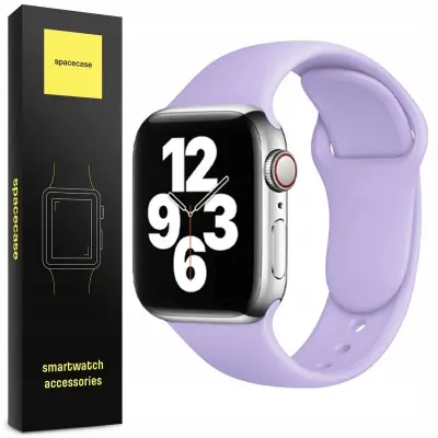 SPACECASE SILIKONSKI PAŠK ZA URO 42/44/45MM LAVANDA ZA APPLE WATCH
