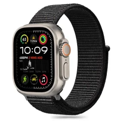 TECH-PROTECT NAJLON PAŠEK ZA APPLE WATCH 6 7 8 9 10 SE 40 41 42 MM ČRN