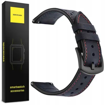 SPACECASE PAŠEK ZA URO 22 MM ELEGANCE NAVY BLUE ZA APPLE WATCH