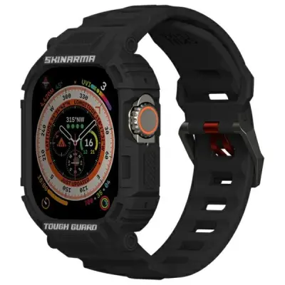 SKINARMA MECHA 2V1 ETUI PAŠEK ZA APPLE WATCH 49MM BLACK BLACK