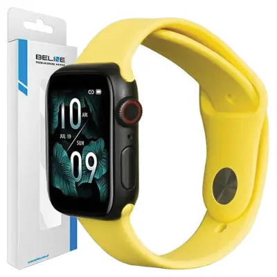 BELINE APPLE WATCH SILIKONSKI PAŠEK 38/40/41MM RUMENO ETUI ZA URO