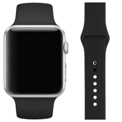 MERCURY SILICON PAŠEK ZA APPLE WATCH 42/44/45 MM ČRNO ČRN