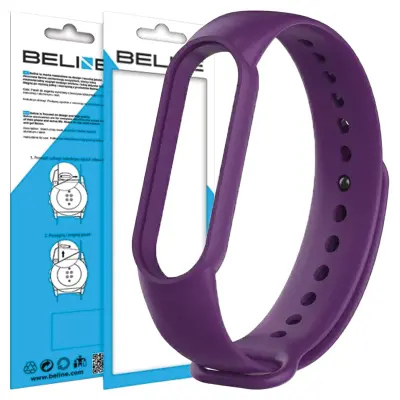 BELINE PASEK MI BAND 7/6/5 PURPUROWY/PURPLE