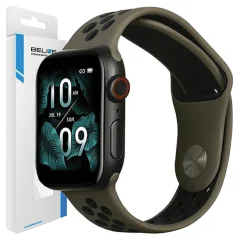 BELINE PAS ZA APPLE WATCH ŠPORT SILIKON 38/40/41MM RJAV IN ČRNO ETUI