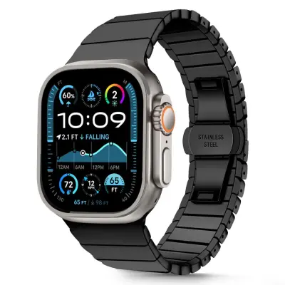 TECH-PROTECT LINKBAND ZA APPLE WATCH 6 7 8 9 10 SE ULTRA 1 2 ČRN PAS