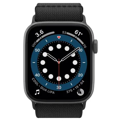 SPIGEN FIT LITE PAŠKI ZA APPLE WATCH 4/5/6/7/8/SE/ULTRA 42/44/45/49MM ČRN