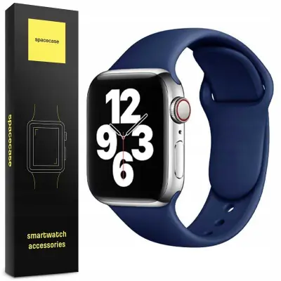 SPACECASE SILIKONSKI PAŠEK ZA APPLE WATCH 38/40/41MM NAVY BLUE