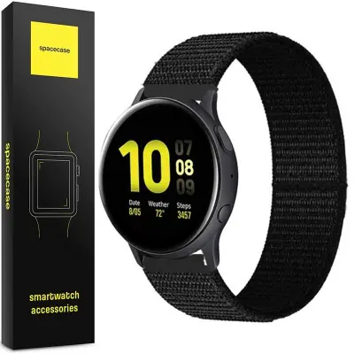 SPACECASE PAŠEK ZA URO SC STRAP 20MM ČRN ZA APPLE WATCH 2 3 4 5 6 SE