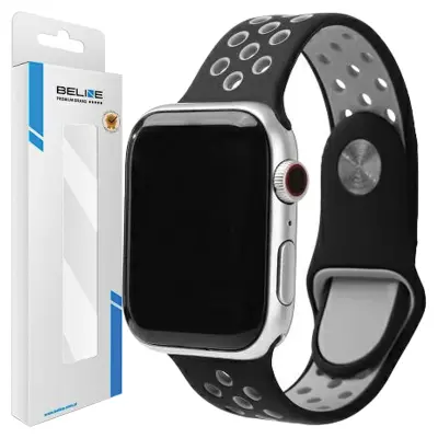 BELINE PAS ZA APPLE WATCH SPORT SILIKON 38/40/41MM ČRNO-SIV