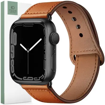 USNJENI PAŠEK TECH-PROTECT LEATHERFIT ZA APPLE WATCH 4 5 6 7 8 9 SE ULTRA