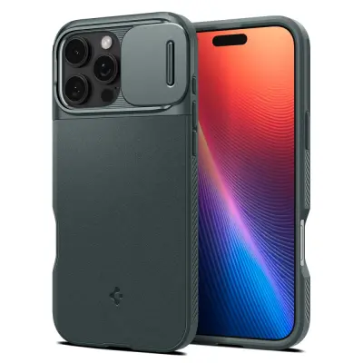 SPIGEN OPTIK ARMOR MAG OVITEK ZA MAGSAFE ZA IPHONE 16 PRO ABYSS ZELEN