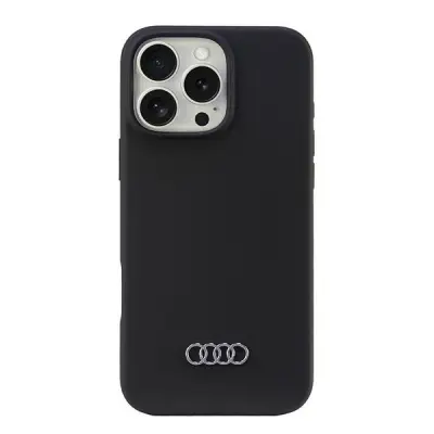AUDI SILIKONSKI OVITEK HARDCASE OVITEK ZA IPHONE 16 PRO MAX 6.9 ČRN