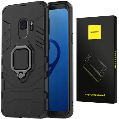OVITEK SPACECASE OVITEK ZA SAMSUNG GALAXY S9 X-RING ČRN