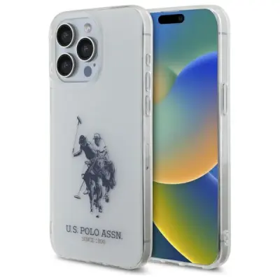 OVITEK US POLO ZA IPHONE 15 PRO MAX 6.7 BEL SVETLEČ VELIK LOGO