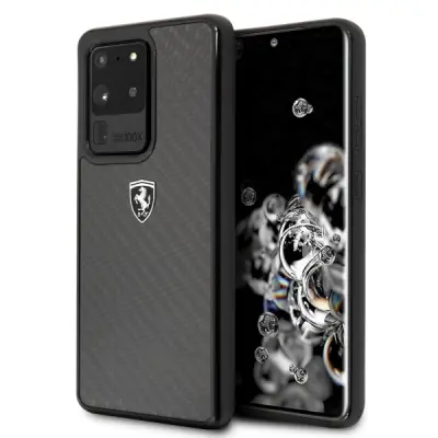 OVITEK FERRARI HARDCASE CARBON HERITAGE ZA SAMSUNG S20 ULTRA G988 ČRN