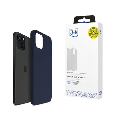 3MK SILIKONSKI OVITEK TEMNO NAVY ZA APPLE IPHONE 15 OVITEK