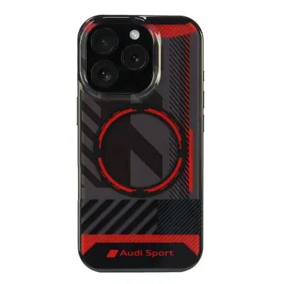 OVITEK AUDI IML SPORT ZA IPHONE 16 PRO 6.3'' ZA MAGSAFE BLACK COVER