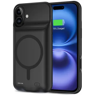 OVITEK TECH-PROTECT POWERCASE ZA MAGSAFE 7000MAH ZA IPHONE 16 ČRNO