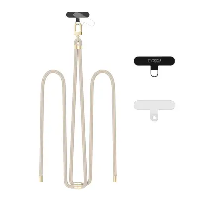 TECH-PROTECT C7S ROPE TRAK ZA ČEZ BODI ZLAT TRAK ZA TORBO TAUPE GOLD