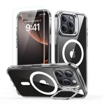 ESR CLASSIC HYBRID KICKSTAND OVITEK ZA IPHONE 16 PRO CLEAR Z ZA MAGSAFE