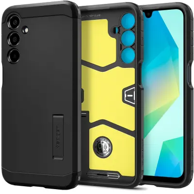 SPIGEN TOUGH ARMOR OVITEK ZA GALAXY A16 4G / 5G ČRN
