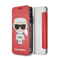 ETUI KARL LAGERFELD KNJIŽNA OMARA ZA IPHONE X XS RDEČA