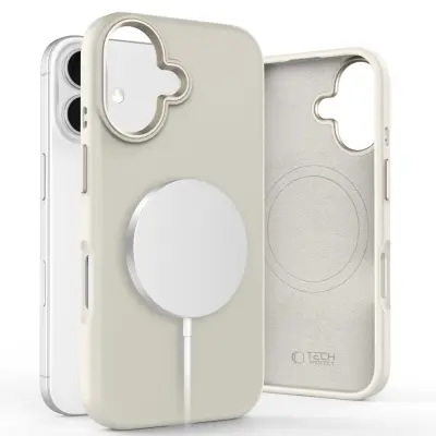 TECH-PROTECT SILICONE PURE FOR MAGSAFE OVITEK ZA IPHONE 16 COSMIC LATTE