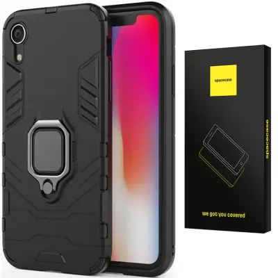 OVITEK SPACECASE OVITEK ZA IPHONE XR SC X-RING ČRN