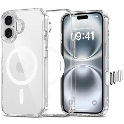 HIBRIDNI OVITEK TECH-PROTECT FLEXAIR ZA MAGSAFE ZA IPHONE 16 CLEAR 100% ZAŠČITA