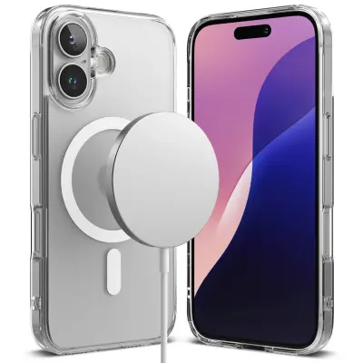 MAGNETNI OVITEK RINGKE FUSION ZA IPHONE 16 ZA MAGSAFE MAT CLEAR