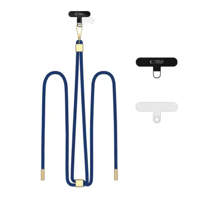 TECH-PROTECT C2S ROPE TRAK ZA ČEZ BODI BLUE/GOLD TRAK ZA TORBO