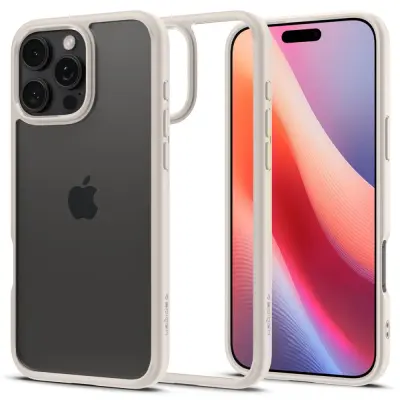 SPIGEN ULTRA HYBRID OVITEK IPHONE 16 PRO MAX ZA TELEFON NATURAL TITAN