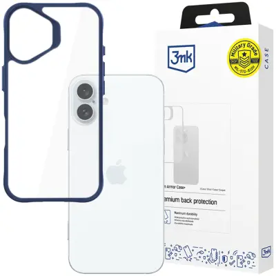 3MK SATIN ARMOUR CASE+ BLUE ZA APPLE IPHONE 16 ZAŠČITNI OVITEK